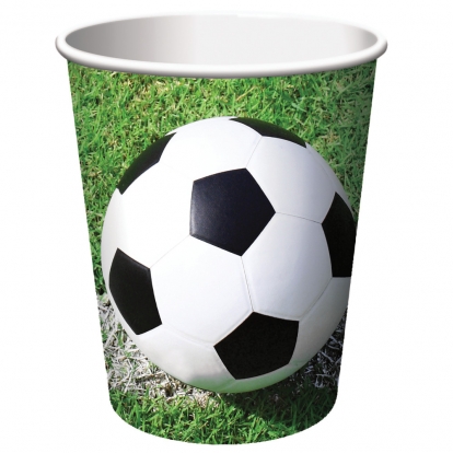 Glāzītes "Futbols"(8 gab/266 ml)